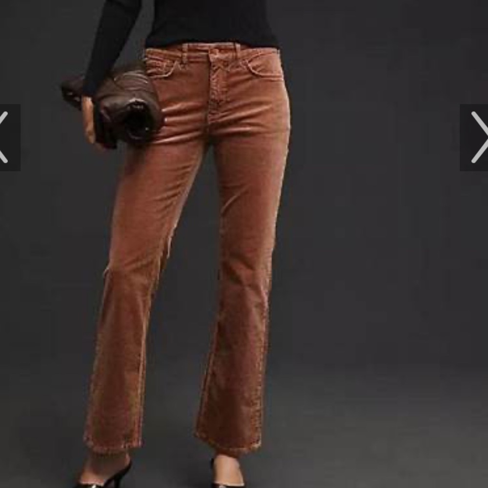 Pilcro yaya mid rise crop cord